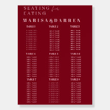 Letra Manuscrita Rosa e Vermelho Casamento Persona