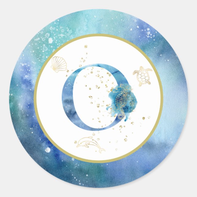 *~* LETRA O - Adesivo de envelopes náuticos de pra (Frente)