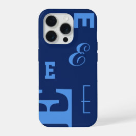 Letra Personalizada, Monograma Color Pop, Azul Mar
