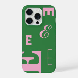 Letra Personalizada, Monograma Colorido, Verde e R
