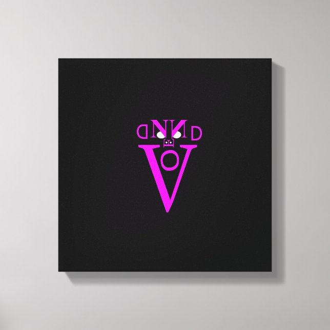 Letra púrpura Canvas (Frente)