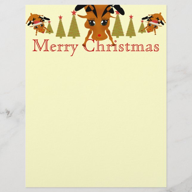 Letra Reindeer CuteHead (Frente)