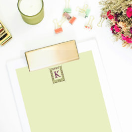 Letra Vintage Monograma Floral Frame Nouveau