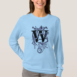 Letra 'W' Embalada em Vinhas Roxas - Camisa