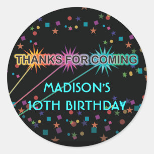 Letras De Etiqueta Laser Redonda Obrigado A Favor 