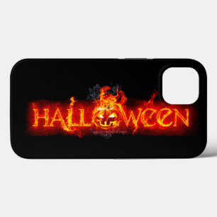 Letras de fogo maciças do SlipperyJoe no Halloween
