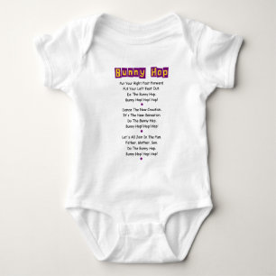 Letras de Salto Bunny Camisa Bebê Camisa Bebê Roup