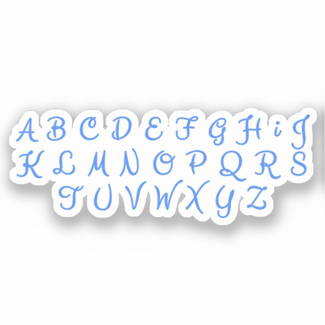 Letras do Alfabeto de Scrapbook - Adesivos de Cali (Frente)