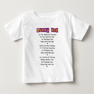 Letras do Bunny Hop Baby Camiseta Baby Bodysuit