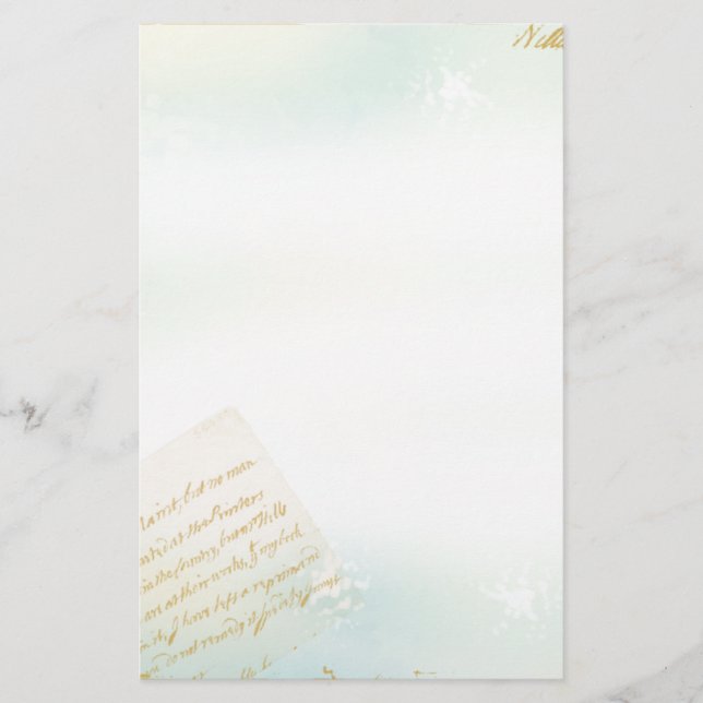 Letras dos artigos de papelaria de Paris no azul (Frente)