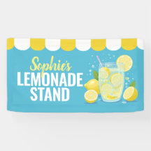 Letreiro de Banner de Quiosque de Limonada com Nom