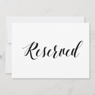 Letreiro de Casamento Estilo Caligráfico "Reservad