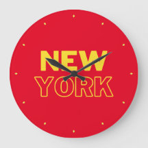 Letreiro de Nova York Relógio Grande