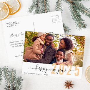 Letreiro moderno cartão postal de Ano Novo