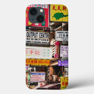 Letreiros de néon nas ruas de Hong Kong