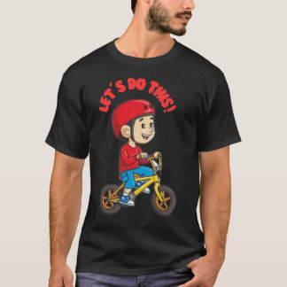 "Let's Do This! Kids' Motivational Cycling T-Shirt