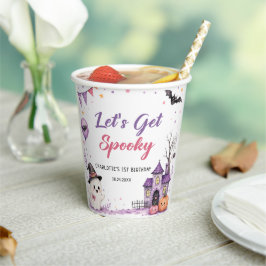 Let's Get Spooky Halloween Birthday Paper Cups