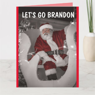 LET'S GO BRANDON NATAL CARTÕES OVERSIZED