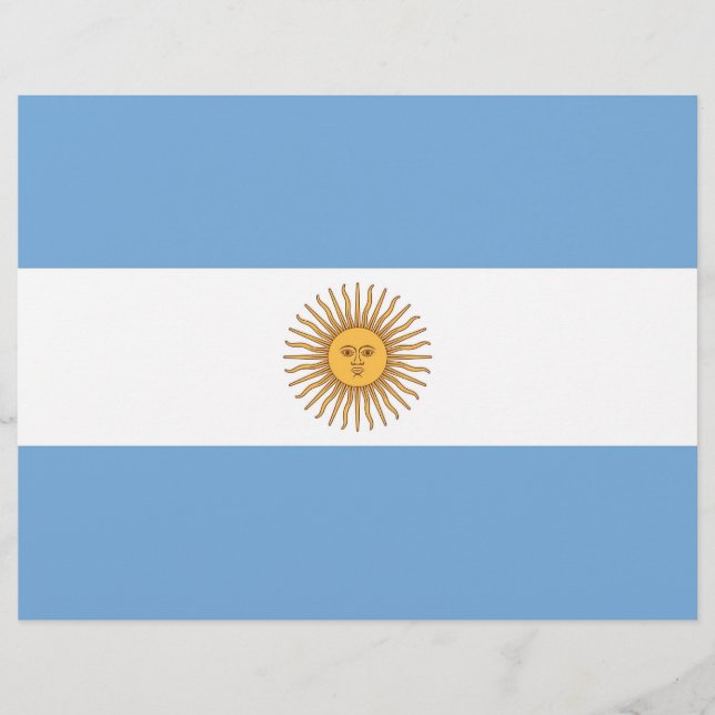 Letterhead com bandeira da Argentina (Frente)