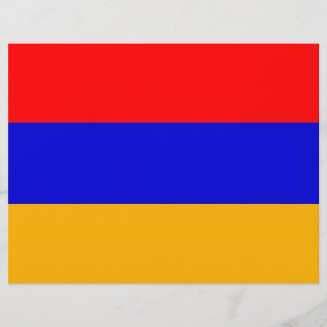 Letterhead com bandeira da Armênia (Frente)