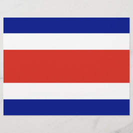 Letterhead com bandeira da Costa Rica