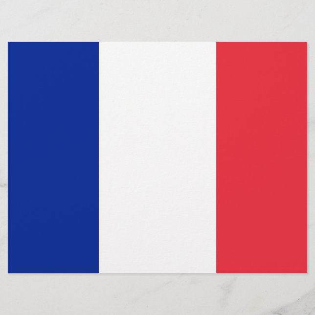 Letterhead com bandeira da França (Frente)