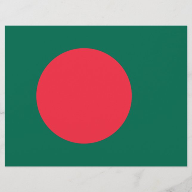 Letterhead com Bandeira de Bangladesh (Frente)