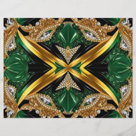 Letterhead com Design de cores jamaicanas