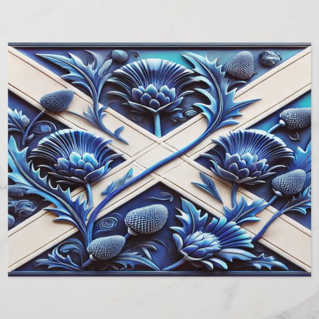 Letterhead com Design de istos escoceses (Frente)