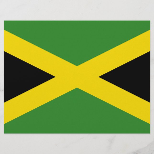 Letterhead com Flag da Jamaica (Frente)