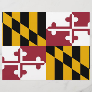 Letterhead com Flag de Maryland, EUA