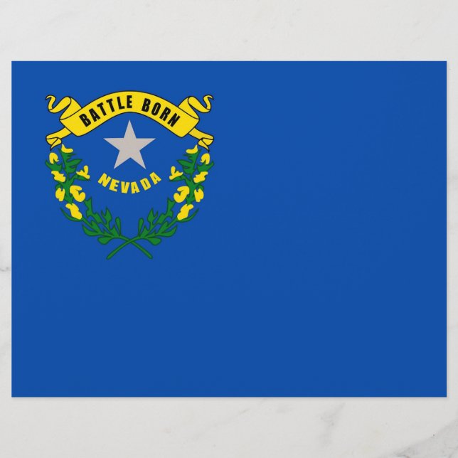 Letterhead com Flag de Nevada, EUA (Frente)