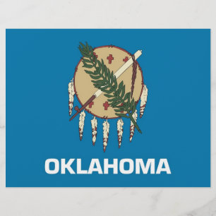 Letterhead com Flag de Oklahoma, EUA
