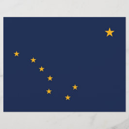 Letterhead com Flag do Alasca, EUA