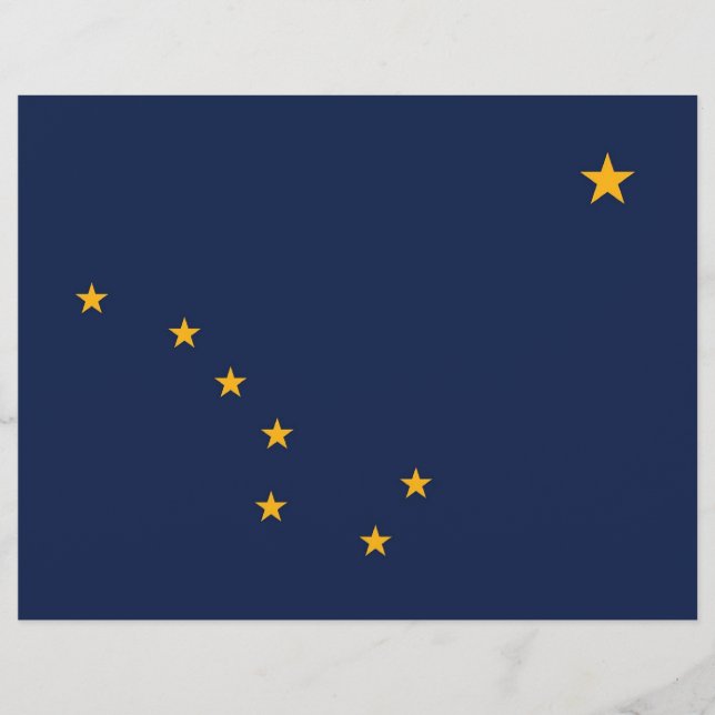 Letterhead com Flag do Alasca, EUA (Frente)