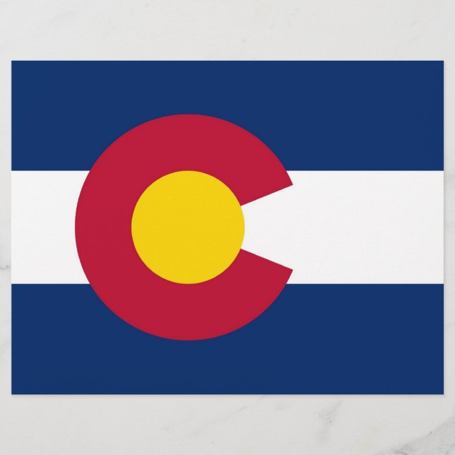 Letterhead com Flag do Colorado (Frente)