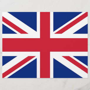 Letterhead com Flag do Reino Unido