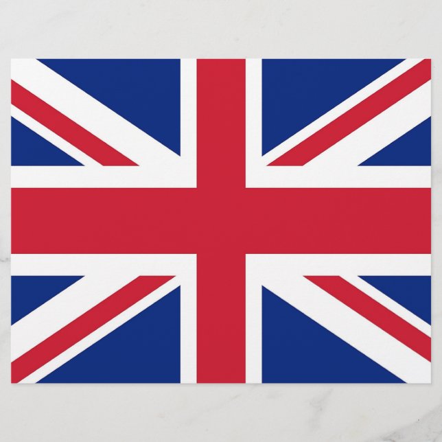 Letterhead com Flag do Reino Unido (Frente)