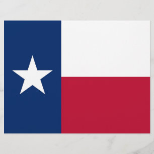 Letterhead com Flag do Texas, EUA