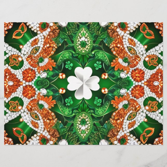 Letterhead com Ireland Colors Design (Frente)