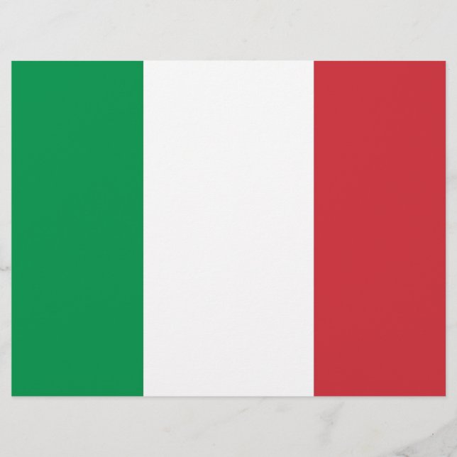 Letterhead com pavilhão italiano (Frente)
