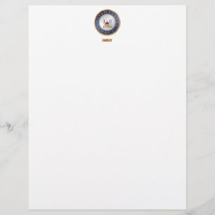 Letterhead da família de Marinhos dos EUA