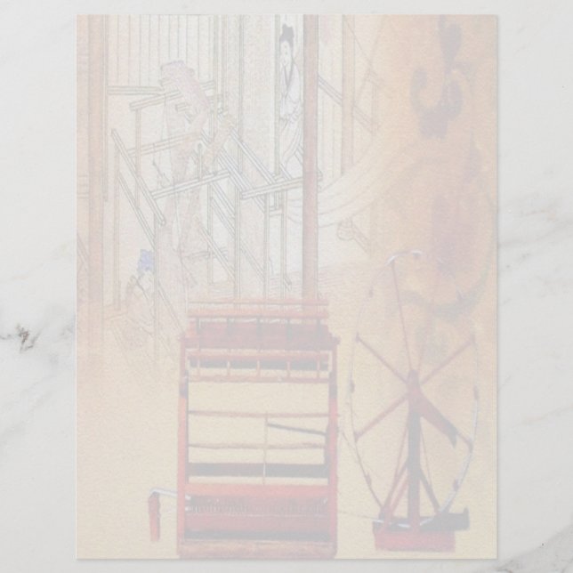 Letterhead da roda giratória chinesa (Frente)