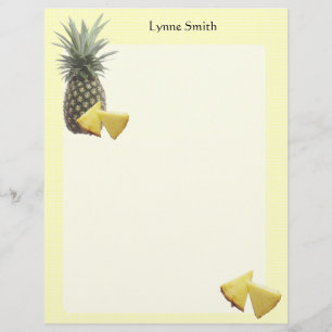 Letterhead de ananás personalizado