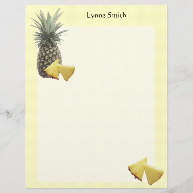 Letterhead de ananás personalizado (Frente)