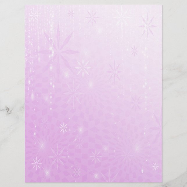 Letterhead de Feriado Roxo Sparkle (Frente)