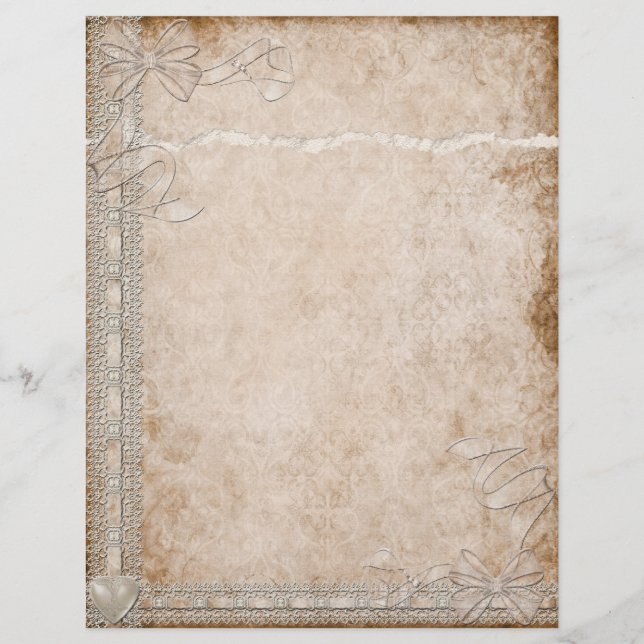 Letterhead de rendas simples (Frente)