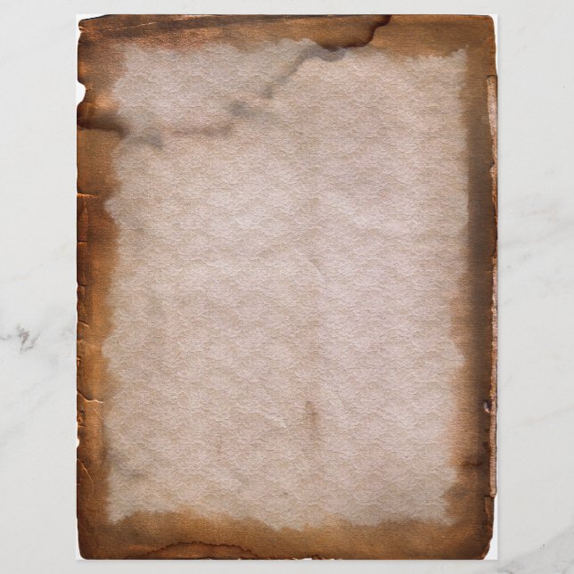 Letterhead de Vintage Empilhada Envelhecida (Frente)