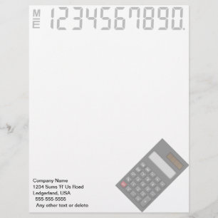 Letterhead (Preto) Calculadora Financeira