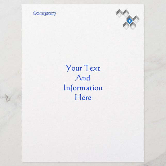 Letterhead Quadrados Modernos (Frente)